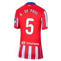 Atletico Madrid Rodrigo De Paul #5 Fußballbekleidung Heimtrikot Damen 2024-25 Kurzarm